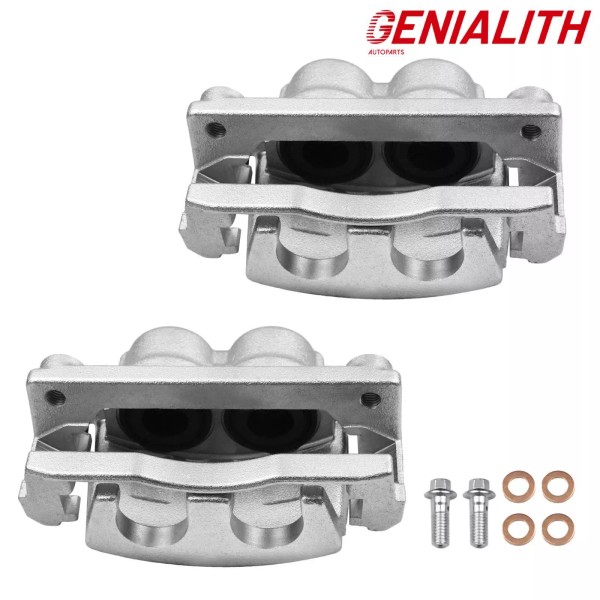 Genialith Front Left Right Brake Caliper w/Bracket for Chevy Trailblazer