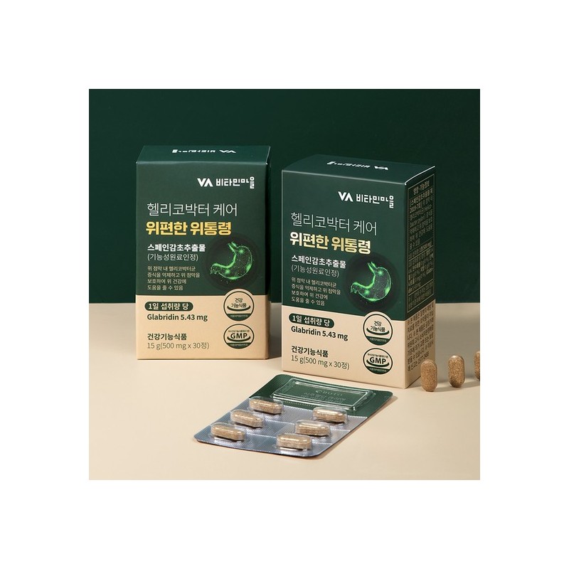 Vitamin Village Helicobacter Care Wipyeonhan Witongnyeong 4 boxes, total 120