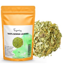 50 g Whole Senna Leaves (Senna Alexandrina) - Detox Herbal Tea - Strong Laxative - Natural Laxative - Tazarin Ltd