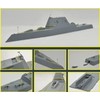 Flyhawk 1/700 US Navy Missile Destroyer Zumwalt DDG-1000 Plastic Model
