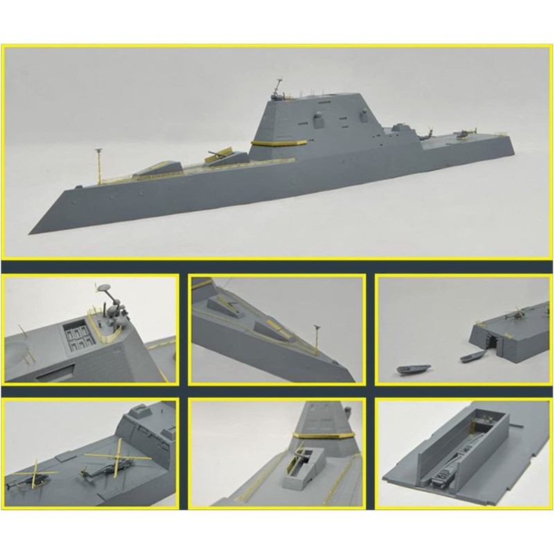 Flyhawk 1/700 US Navy Missile Destroyer Zumwalt DDG-1000 Plastic Model