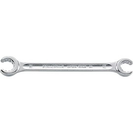 Stahlwille 41483640 Angled Double Ended Open Ring Spanner, Bi-Hexagon, 5/8 x 3/4", 218mm Length, Chrome Alloy Steel, Anti-Slip Drive, Made in Germany