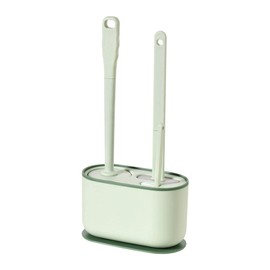 Toilet Brush, Toilet Brush with Ventilated Holder Toilet Bowl Brush Plunger Set Toilet Brush Plunger Combo for Restrooms(Greens)
