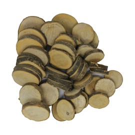 Bright Ideas Natural Branch Offcuts Round 250g in Assorted Sizes Ideal for Kids' Arts and Crafts Projects, Sensory Stimulation, Alternative Crafting Materials for Schools. BI8403.
