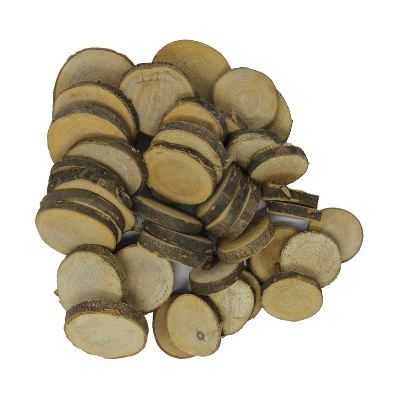Bright Ideas Natural Branch Offcuts Round 250g in Assorted Sizes