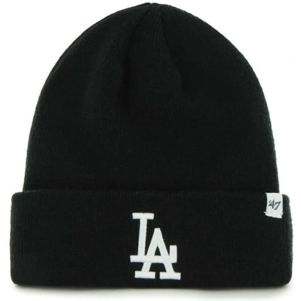 '47 MLB Los Angeles Dodgers Brand Cuff Knit Hat, One Size, Black