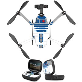 MightySkins Skin Compatible with GoPro Karma Drone Headphones wrap Cover Sticker Skins Cyber Bot