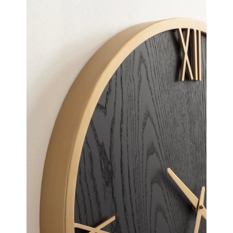 Kate and Laurel Pronte Modern Round Wood and Metal Wall