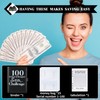 NICOOTH 100 Envelopes Money Saving Binder A5 Savings Challenge Book