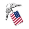 FHZJKJX 2 Pack USA American Flag Keychain US Key Ring-(USA)