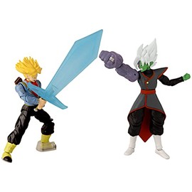 Dragon Ball Super Future Trunks vs Fusion Zamasu Dragon Stars Battle Pack Figuras de 6.5" Originales de Bandai