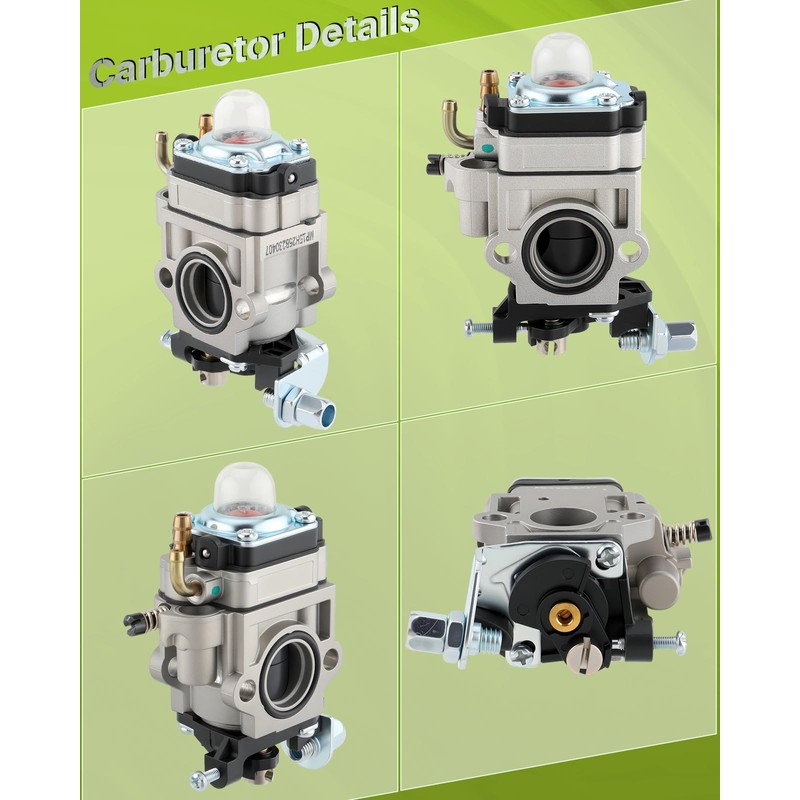 Pro PR46BT Carburetor for Poulan PR46BT PR48BT 46cc 48cc Gas