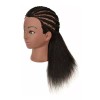 FUAI Maniqui Cabeza Cabello Natural Negro 55 Cm Coloración Fuai