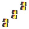 Kisangel 6sets Professional Referee Kit Soccer Referee Card Portable Wallet