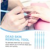 Vaguelly 15Pcs Dead Skin Forks Cuticle Removers for Nail Manicure