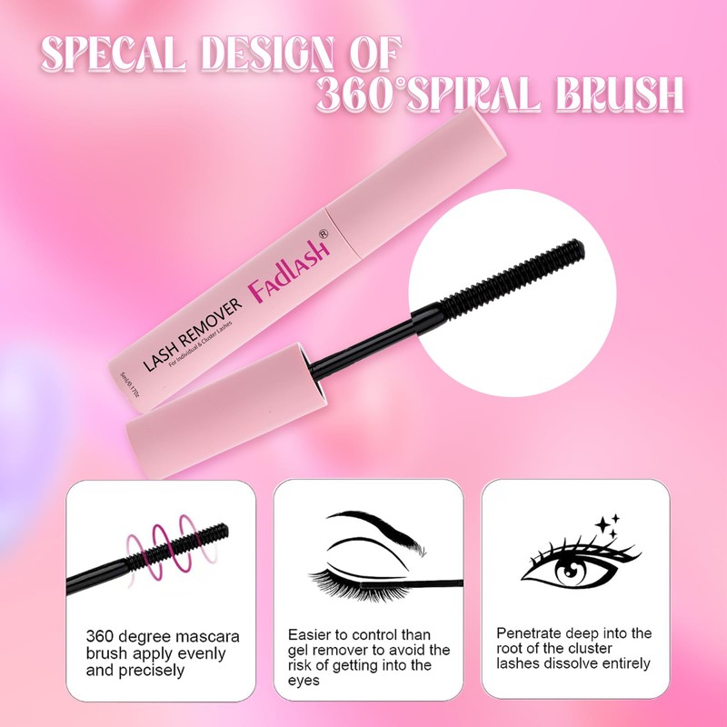 FADLASH Lash Clusters Kit Individual Lash Extensiones Wispy Faux Mink