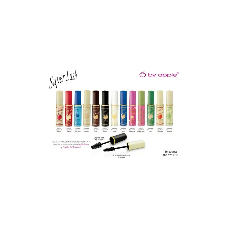 Rímel Superlash Cristalino By Apple Cepillo Pino (original).