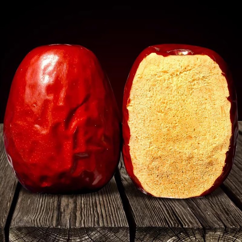 1.1lb Red Dates Organic Jujube Fruit Dates Each 3-4.5cm In