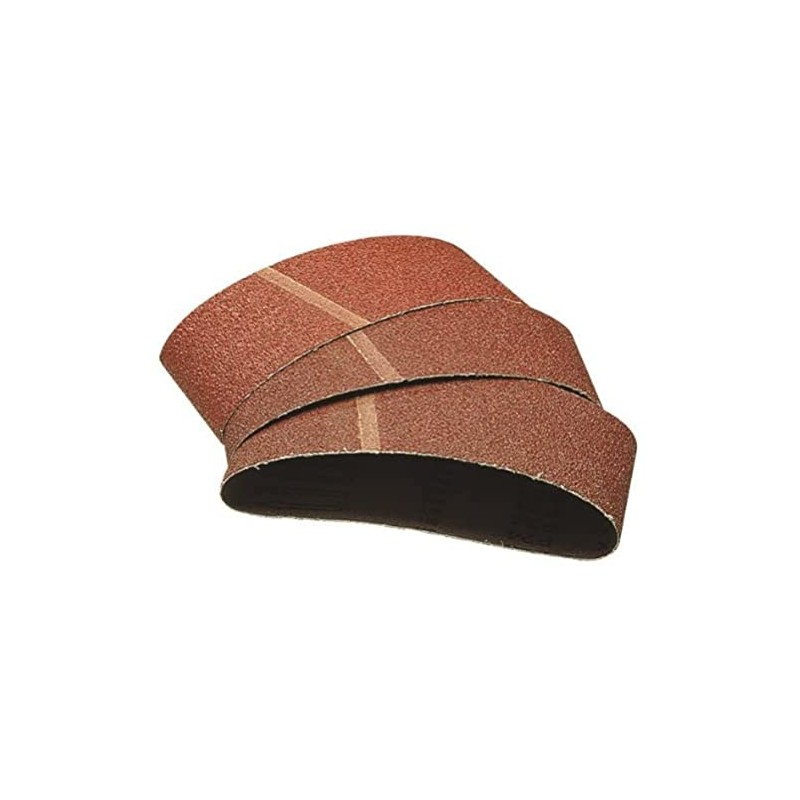 Wolfcraft 1862000 100 x 610mm Sanding Belts with 80-Grit