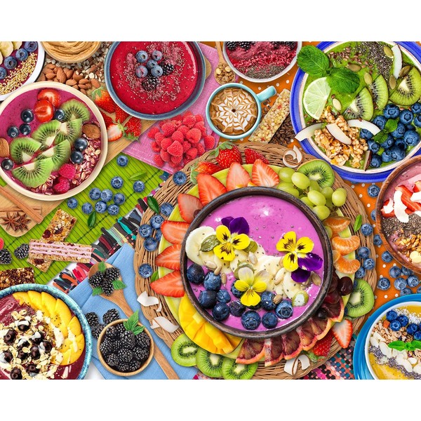 Springbok 1000 Piece Jigsaw Puzzle Smoothie Bowls - Made in USA
