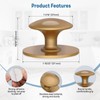 10-Pack Self-Adhesive Cabinet Knobs, No-Drill Self-Stick Drawer Knobs for Dressers,