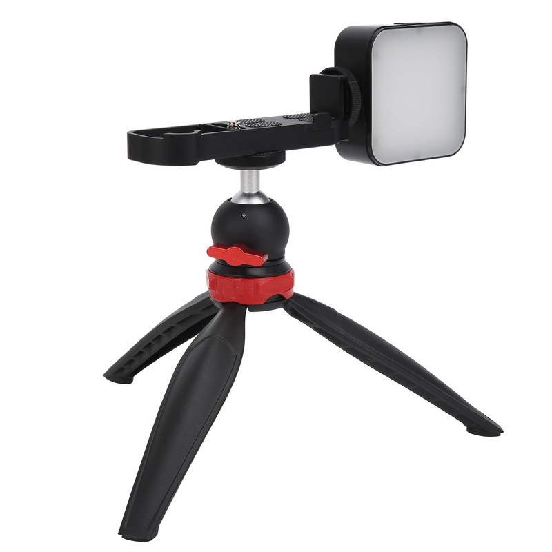 YELANGU Camera Desktop Tripod with Fill Light Mini Vlogging Kit