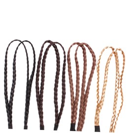 Beavorty Thick Hair Ties Set 8pcs Plait Hair Band Women's Headband Double Weaving Braided Headwrap