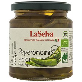 LaSelva Bio Peperoncini dolci, milde Peperoni, 270 g
