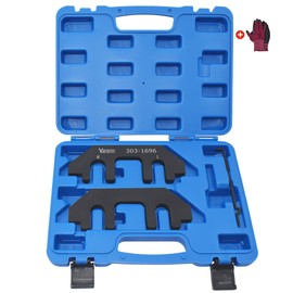 Yuesstloo 303-1696 Camshaft Holding Alignment Timing Tool, Compatible with Ford Explorer Lincoln Aviator Police Interceptor Utility 3.0L EcoBoost Engine, with Portable Case and Gloves