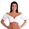 Trachtl.de Ertex GbR Dirndl Blouse in White with Drawstring Carmen