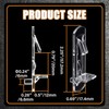 20pcs Plastic Locking Shelf Support Pegs,6mm Shelf Pins ,Self-Locking Bracket