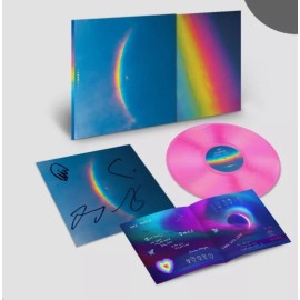 Coldplay SIGNED LP Moon Music TRANSLUCENT PINK Colored Vinyl Record LIMITED 1st