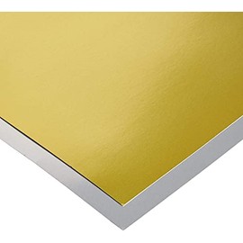 Hygloss Products Metallic Foil Board-10 Sheets, 10"x13" 5 Gold & 5 Silver, Gold & Silver