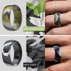 ThunderFit - Anillos de boda de silicona para hombre, alianzas,