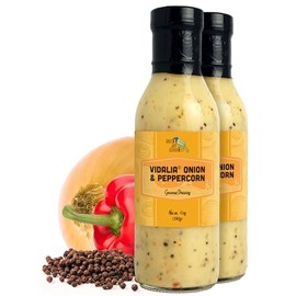 Green Jay Gourmet Vidalia® Onion Peppercorn Salad Dressing – Creamy, Bold & Sweet – Handcrafted in USA – Perfect for Salads, Marinades, Dips & More – 2 x 12 Ounces