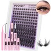 GGOKOK Lash Clusters Kit Wispy Lash Extension Kit 10-18mm Cluster
