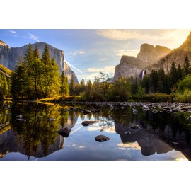 The Game Club - National Park Puzzle Pack - Two, 1000 Piece Jigsaw Puzzles of Yosemite and Grand Teton National Park - Fun for Adults, Teens and Kids