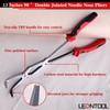 LEONTOOL 90° Long Nose Pliers, Double Pivot Type, Long Pliers,