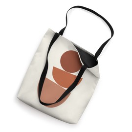 Modern Minimalist Boho Aesthetic Shapes Terracotta Desert Tote Bag