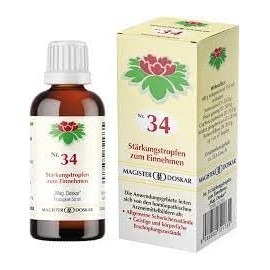 MAGISTER DOSKAR Tropfen Nr. 34 - Homöopathische Stärkungstropfen, 50 ml