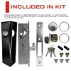 Sidco Supply Sliding Gate Lock - Hook Bolt Mortise Lock