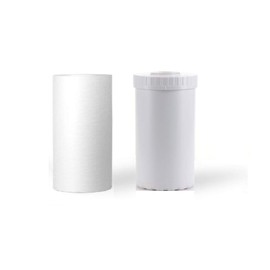 2 Pack: Whole House Filter Cartridges 4.5" x 10" | (1) Sediment & (1) GAC/KDF 85 Well Water Filters: Reduces Iron/Sulfur/Rotten Egg Smell - Compatible with 10" Big Blue Housing