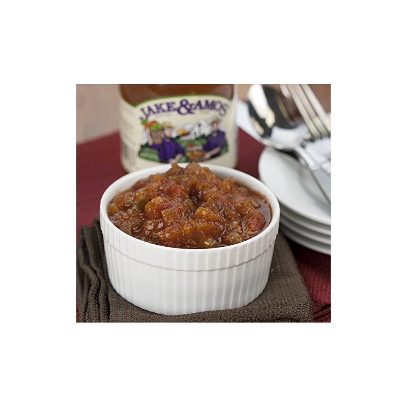 Jake & Amos Peach Salsa 17 oz. (3 Jars)