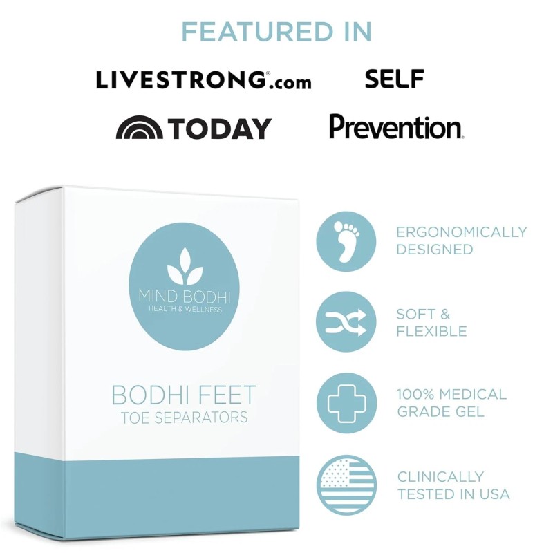 Mind Bodhi 4pc Mind Bodhi Toe Separators/Toe Spacers - For