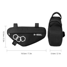Bike Front Frame Bag,HUIOP Bike Triangle Bag Bicycle Front Frame Tube Bag Frame Bag MTB Cycling Tool Accessories Storage Bag Pouch