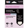 Bamboobies® Washable Nursing Pads For Breastfeeding, Reusable Breast, 2 Pair