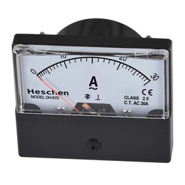 Heschen Rectangular Electric Meter Ammeter DH-670 AC 0-30A Class 2.5 CE Listed