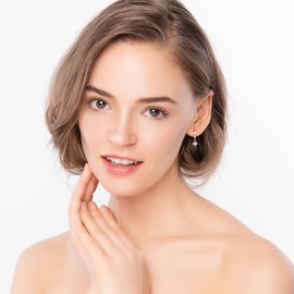 Silver Moon and Star Earrings Huggie Hoop Earrings 925 Sterling Silver Hoop Earrings Handmade Drop Dangle Earrings for Women Girls