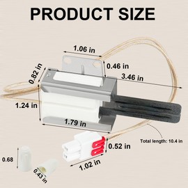 Puxyblue MEE61841401 Gas Range Oven Igniter Fit for L-G (LRG, LSS, LDG, LSG, LTG) Ken-more Gas Range Replace MEE61841403 MEE63084901 PD00001851 1599783 AP5214765 PS3535362 AH3535362 (Flat Style)