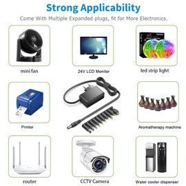 KFD KFD Universal 26V 1A Netzteil Ladeger?t Ladekabel f1r Akitas V8 22,2V Akku-Staubsauger Levoit LVAC-120, IAB 1801 XT212A Hoover 100, Ersatzteile Adapter MAXXMEE PC-P012E, Bluetooth-Lautsprecher, Router